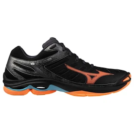 Pánska halová obuv Mizuno Wave VOLTAGE 2 Black/Neon Flame