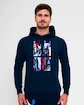 Pánska mikina BIDI BADU  New York 2024 Logo Chill Hoody Dark Blue/Red