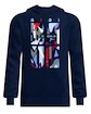 Pánska mikina BIDI BADU  New York 2024 Logo Chill Hoody Dark Blue/Red