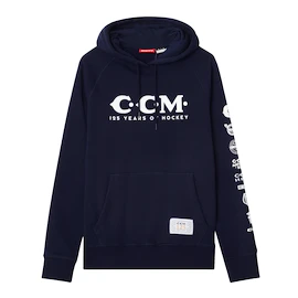 Pánska mikina CCM 125 Anniversary Hoodie Navy