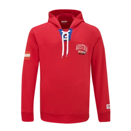 Pánska mikina CCM FLAG HOODIE TEAM AUSTRIA Red