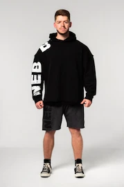 Pánska mikina Nebbia Oversized Pullover Hoodie NO BS Black