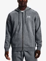 Pánska mikina Under Armour  Essential Fleece FZ Hood-GRY