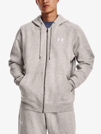 Pánska mikina Under Armour Essential Fleece FZ Hood-GRY