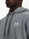 Pánska mikina Under Armour  Essential Fleece Hoodie-GRY