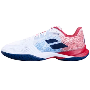 Pánska tenisová obuv Babolat Jet Mach 3 AC Men Wide White/Estate Blue