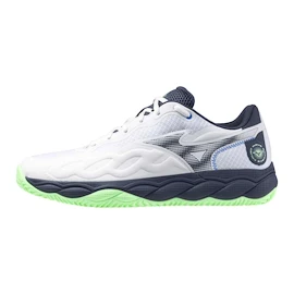 Pánska tenisová obuv Mizuno Wave Enforce Court CC White/Vintage Indigo