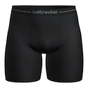 Pánske boxerky Icebreaker Merino Anatomica Long Boxers Black