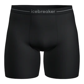 Pánske boxerky Icebreaker Merino Anatomica Long Boxers Black