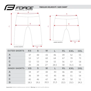 Pánske cyklistické kraťasy Force  Blade MTB red S