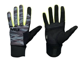 Pánske cyklistické rukavice NorthWave Fast Gel Glove Anthra/Yellow Fluo