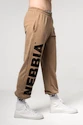 Pánske nohavice Nebbia  Gym Sweatpants Baggy Style GYM BRO Light Brown