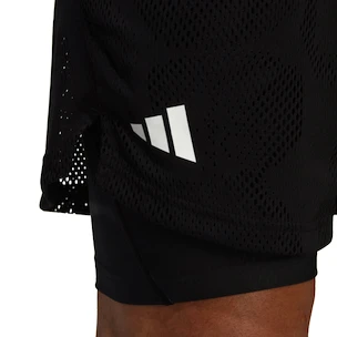 Pánske šortky adidas  Melbourne Tennis Two-in-One 7-inch Shorts Black XXL