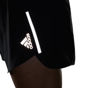 Pánske šortky adidas  Run Fast Reflective Split Shorts Black S