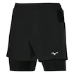 Pánske šortky Mizuno  ER 5.5 2in1 Short Black S