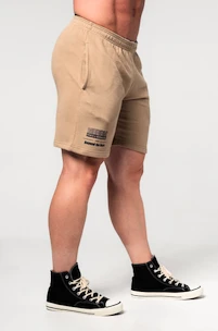 Pánske šortky Nebbia  Gym Sweatshorts GYM BRO Light Brown