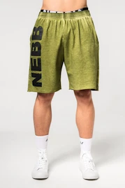 Pánske šortky Nebbia Washed-off Gym Sweatshorts NO BS Light Green