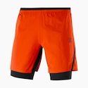 Pánske šortky Salomon Cross Twinskin Shorts Fiery Red XL