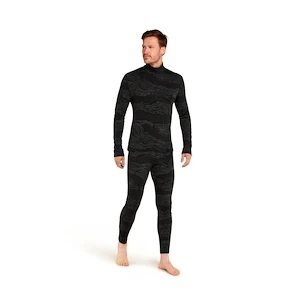 Pánske spodky Icebreaker Merino 260 Vertex Leggings Snow Guide Black/Galaxy/J  S