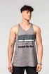 Pánske tielko Nebbia  Washed-off Oversized Stringer MAX OUT Light Grey