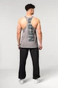 Pánske tielko Nebbia  Washed-off Oversized Stringer MAX OUT Light Grey