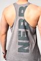 Pánske tielko Nebbia  Washed-off Oversized Stringer MAX OUT Light Grey