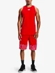 Pánske tielko Under Armour  BASELINE COTTON TANK-RED