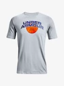 Pánske tielko Under Armour  BBALL BRANDED WRDMRK SS-GRY