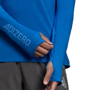 Pánske tričko adidas  Adizero 1/2 Zip Blue Rush