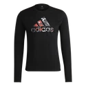 Pánske tričko adidas  Fast Graphic LS Tee Black