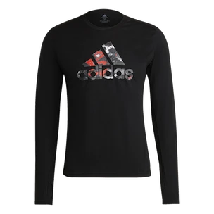 Pánske tričko adidas  Fast Graphic LS Tee Black S