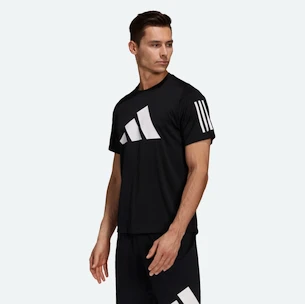 Pánske tričko adidas  FL 3 BAR S, čierna