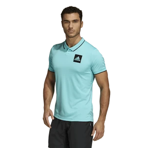 Pánske tričko adidas  Paris Freelift Polo Aqua XXL