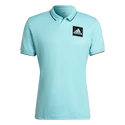 Pánske tričko adidas  Paris Freelift Polo Aqua XXL