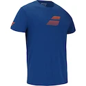 Pánske tričko Babolat  Exercise Big Flag Tee Men Dark Blue