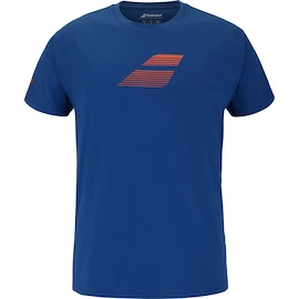 Pánske tričko Babolat Exercise Big Flag Tee Men Dark Blue