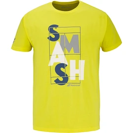 Pánske tričko Babolat Exercise Message Tee Men Blazing Yellow