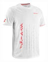 Pánske tričko Babolat  Strike Crew Neck Tee Men White/Strike Red