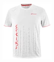 Pánske tričko Babolat  Strike Crew Neck Tee Men White/Strike Red