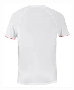 Pánske tričko Babolat  Strike Crew Neck Tee Men White/Strike Red M