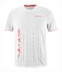 Pánske tričko Babolat  Strike Crew Neck Tee Men White/Strike Red M