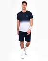 Pánske tričko BIDI BADU  Crew Gradiant Tee Dark Blue/White