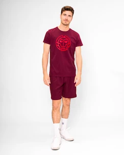 Pánske tričko BIDI BADU  Protected Leafs Chill Tee Bordeaux M