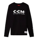 Pánske tričko CCM 125 Anniversary LS Tee Black