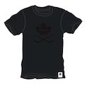 Pánske tričko CCM  Blackout Leaf SS Tee Black S