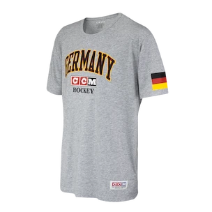 Pánske tričko CCM  FLAG TEE TEAM GERMANY Athletic Grey