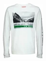 Pánske tričko CCM Nostalgia POND L/S TEE White