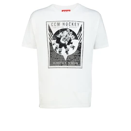 Pánske tričko CCM Nostalgia POSTER S/S TEE White