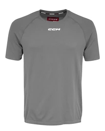 Pánske tričko CCM SS Premium Training Tee Dark Grey Heathered Senior