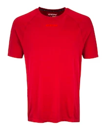 Pánske tričko CCM SS Premium Training Tee Red Senior